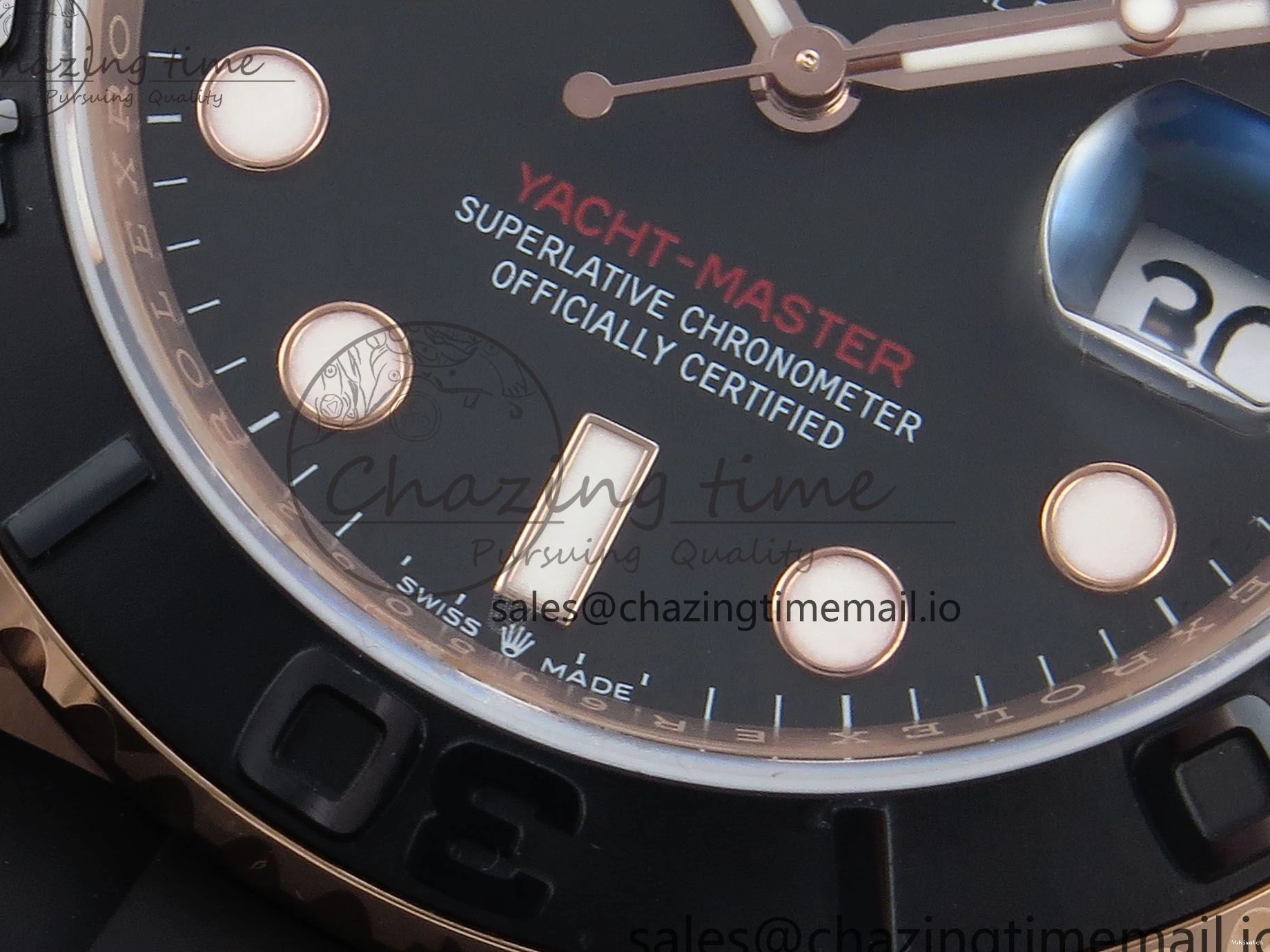 126655 A3235 Yacht-Master EWEF Dial Black 40mm on Best Strap Edition Oysterflex 0413